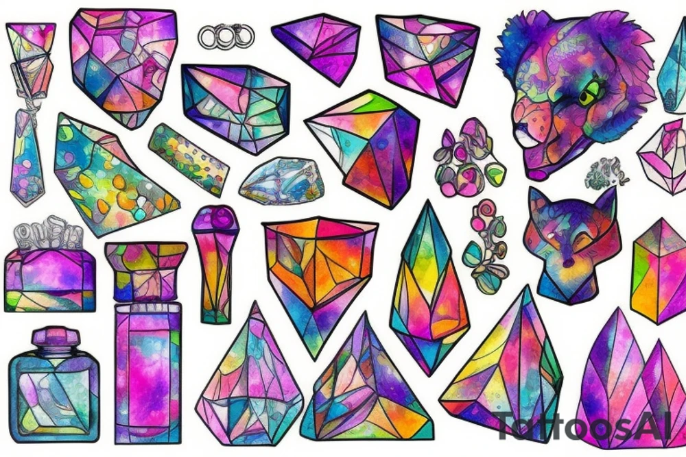 Crystal tattoo idea