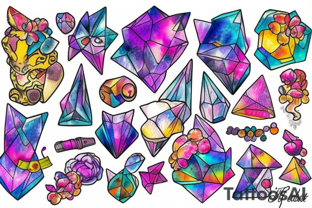 Crystal tattoo idea