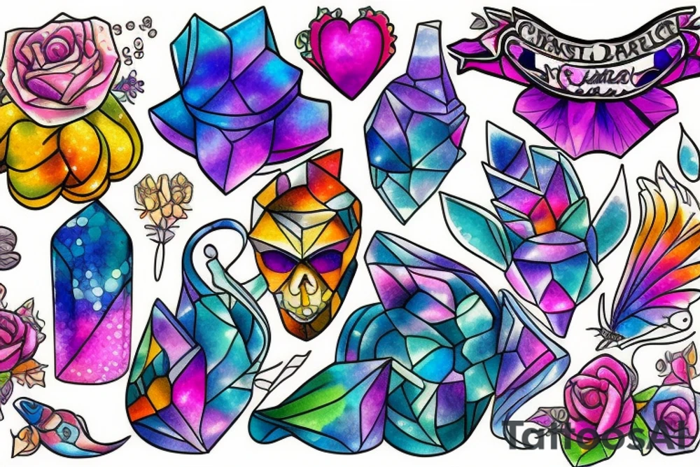 Crystal tattoo idea