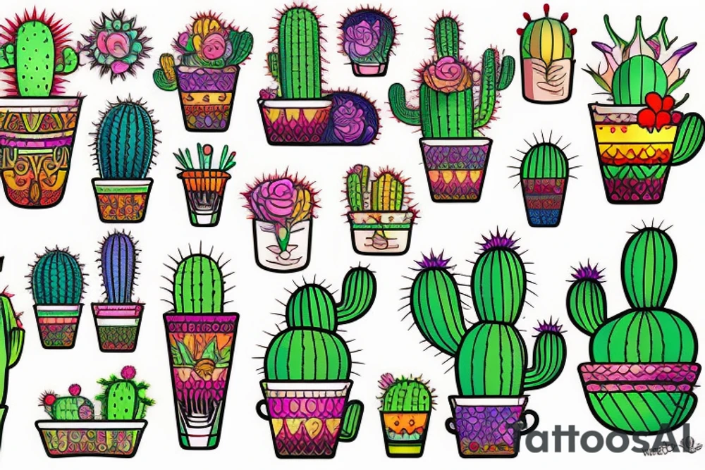 Cactus tattoo idea