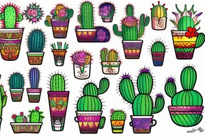 Cactus tattoo idea
