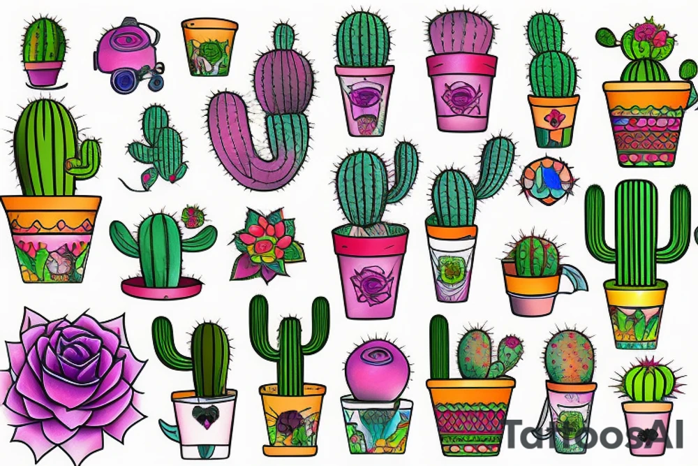 Cactus tattoo idea