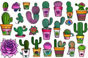 Cactus tattoo idea