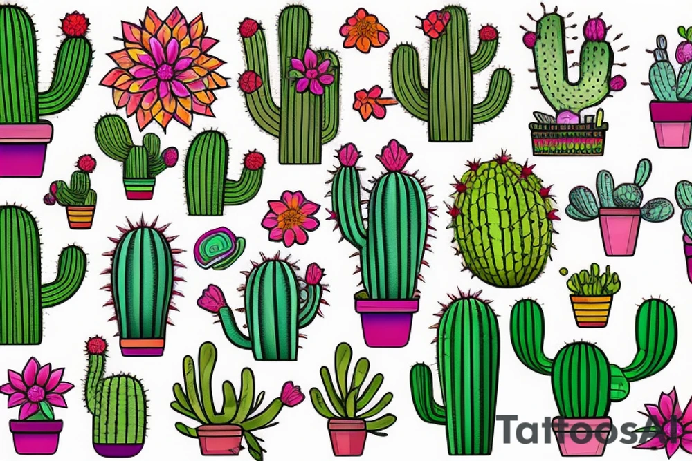 Cactus tattoo idea