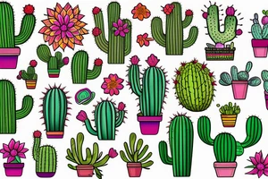Cactus tattoo idea