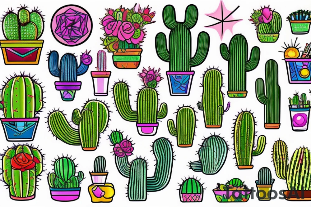 Cactus tattoo idea