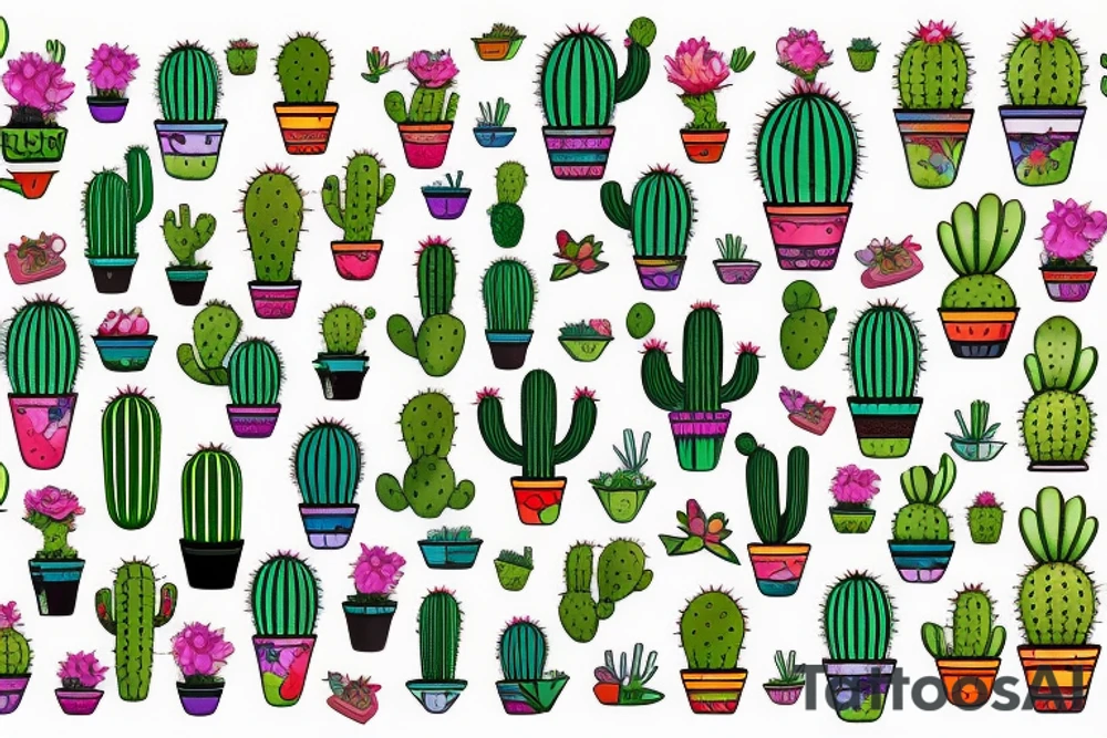 Cactus tattoo idea
