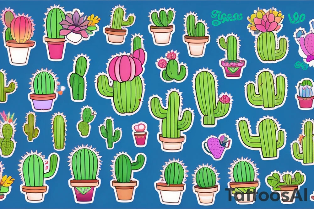 Cactus tattoo idea