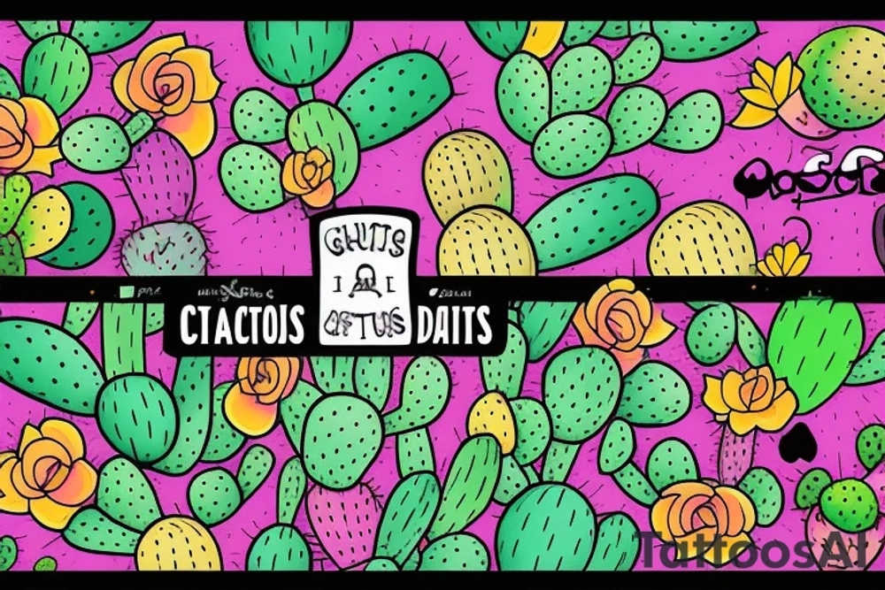Cactus tattoo idea