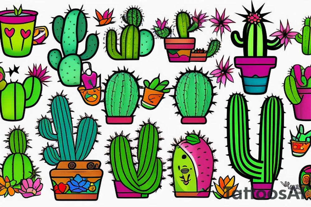 Cactus tattoo idea