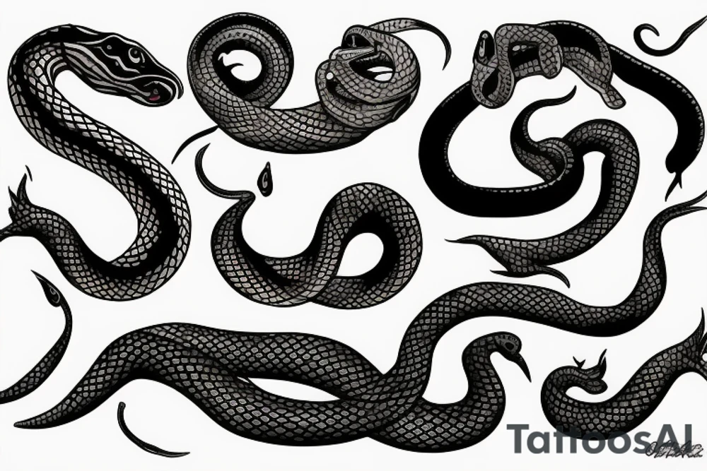 Snake, American traditional tattoo idea