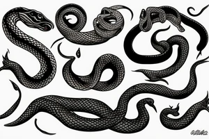 Snake, American traditional tattoo idea