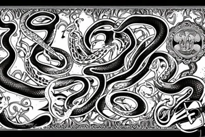 Snake, American traditional tattoo idea