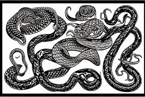 Snake, American traditional tattoo idea