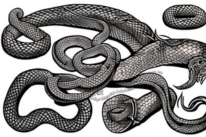 Snake, American traditional tattoo idea
