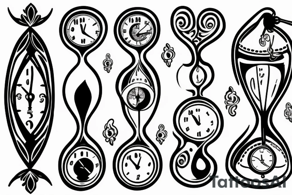 Hourglass tattoo idea