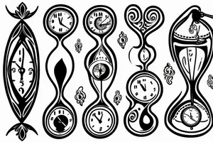 Hourglass tattoo idea