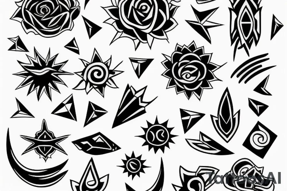 Sunrays tattoo idea
