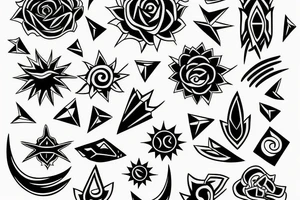 Sunrays tattoo idea