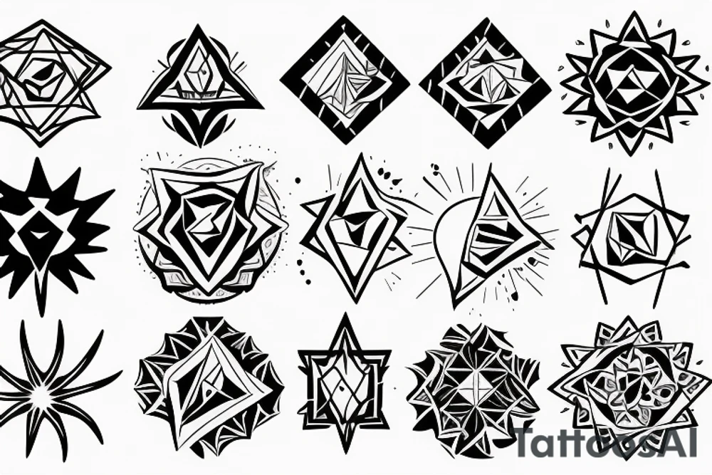 Sunrays tattoo idea