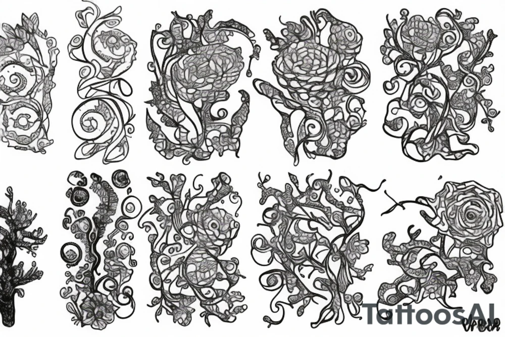lichen tattoo idea