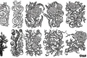 lichen tattoo idea