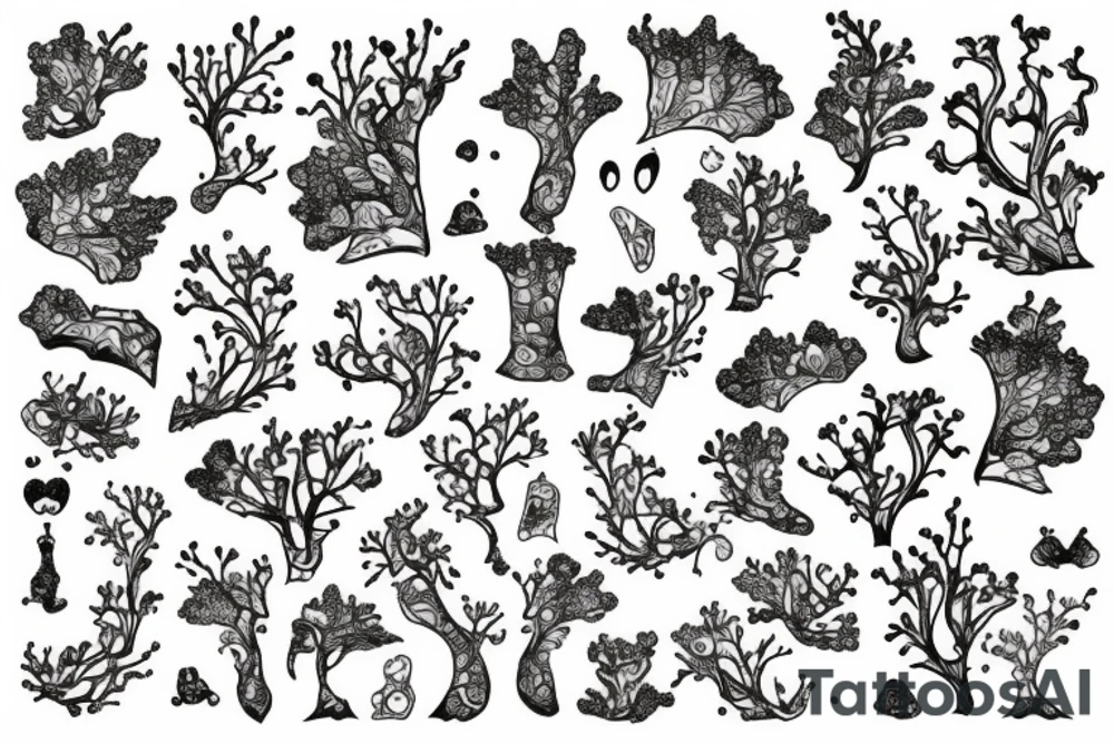 lichen tattoo idea