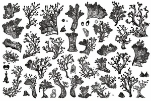 lichen tattoo idea