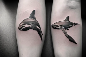 Great white shark tattoo idea