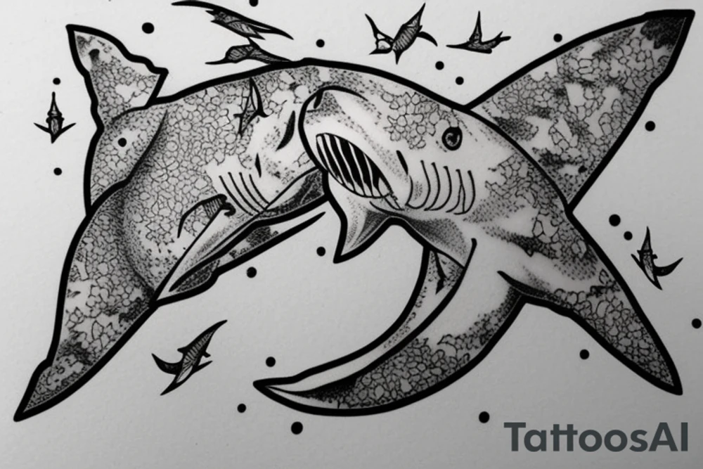 Great white shark tattoo idea
