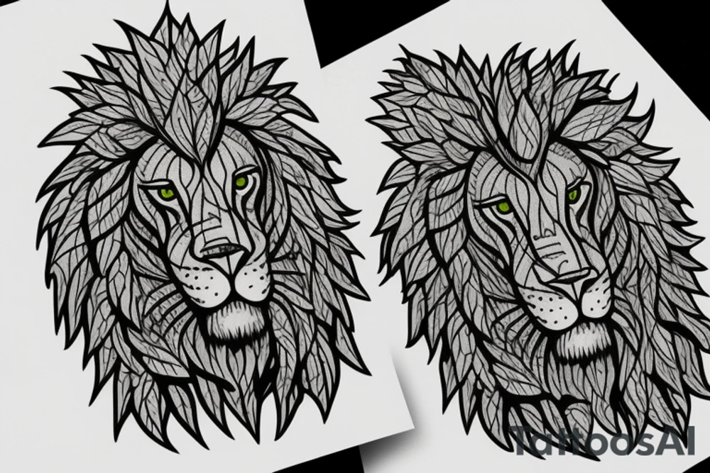 Leafy hedges cut into a lion from “The Shining” tattoo idea