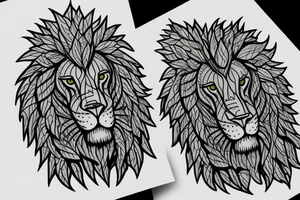 Leafy hedges cut into a lion from “The Shining” tattoo idea