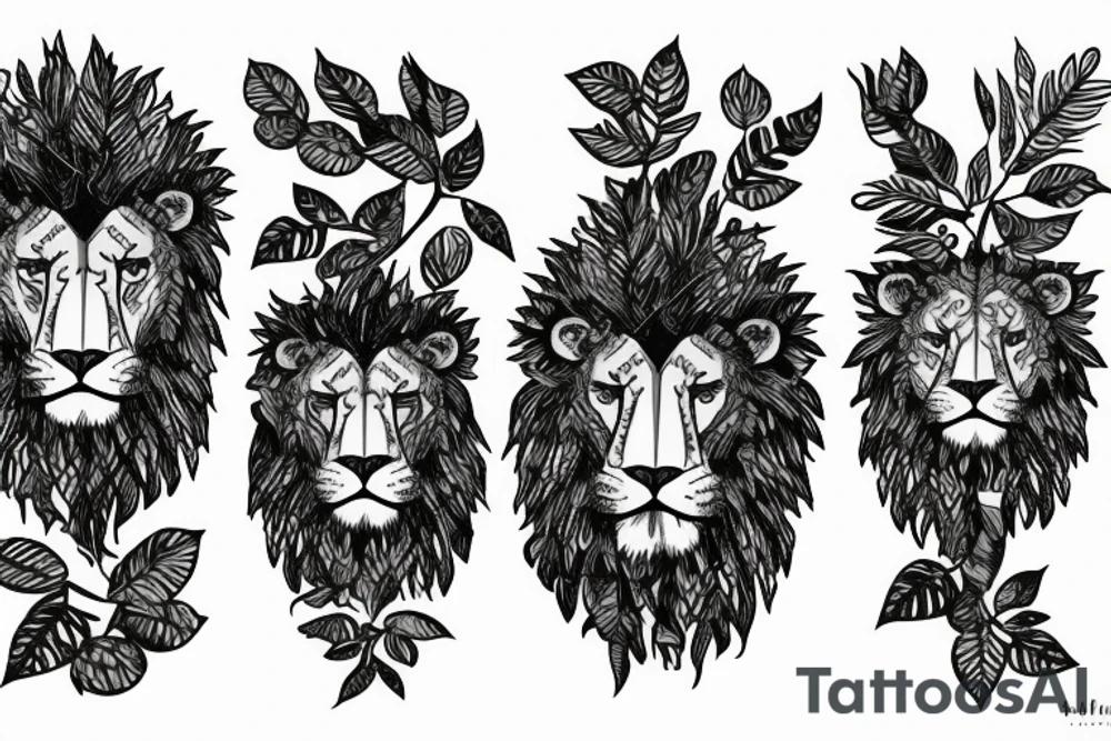 Leafy hedges cut into a lion from “The Shining” tattoo idea