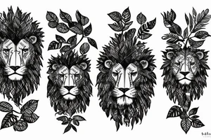 Leafy hedges cut into a lion from “The Shining” tattoo idea