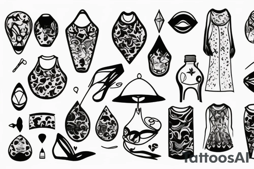 Empty dress tattoo idea