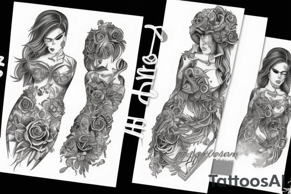 Empty dress tattoo idea