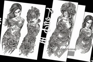 Empty dress tattoo idea