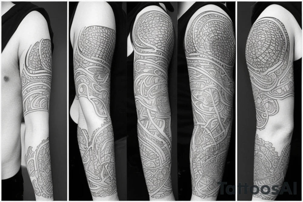 Dress outline tattoo idea