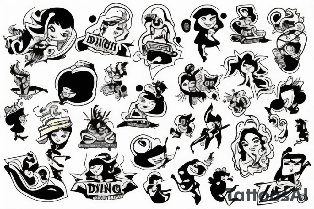Dancing tattoo idea