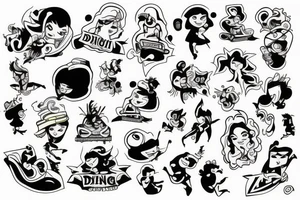 Dancing tattoo idea