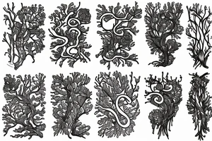 lichen tattoo idea