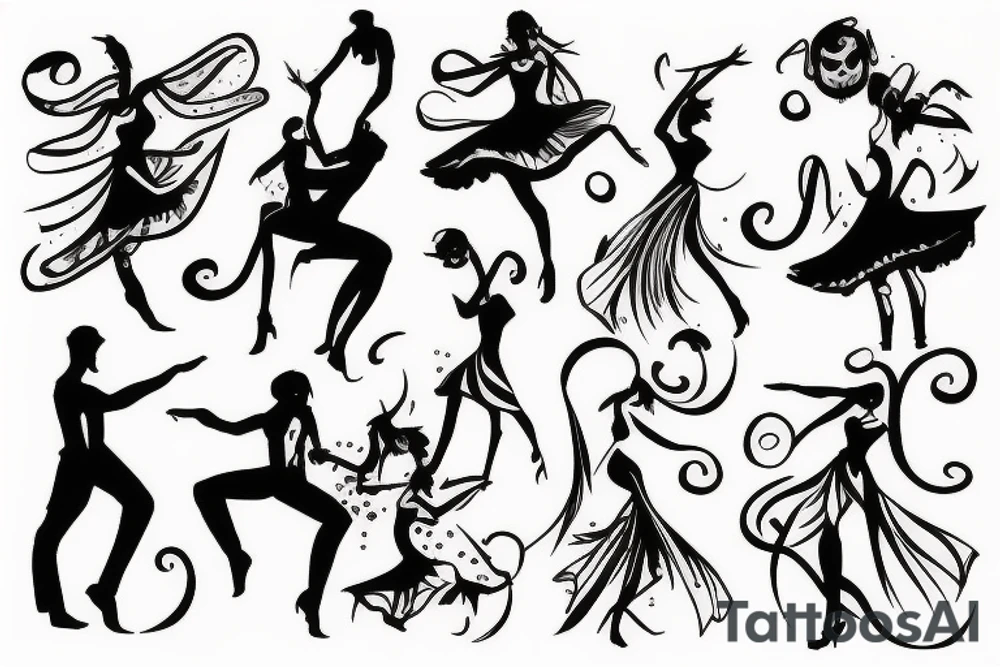 dancing tattoo idea