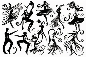 dancing tattoo idea