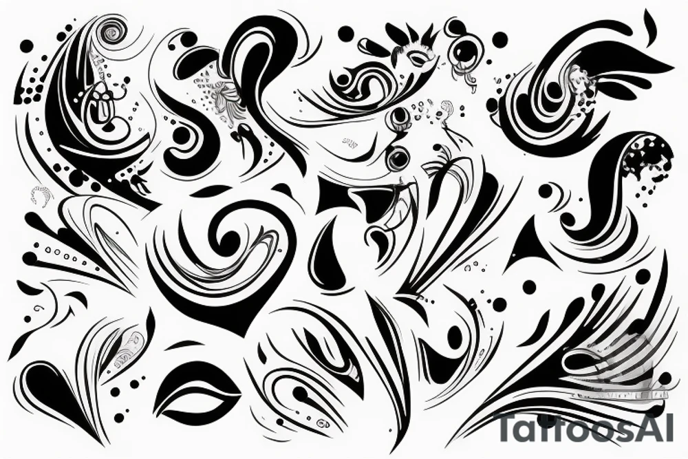 dancing tattoo idea