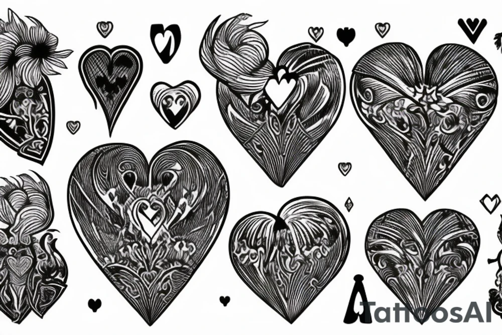 King of hearts tattoo idea