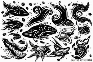 Ocean storm tattoo idea