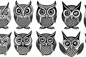 Occult Owl tattoo idea