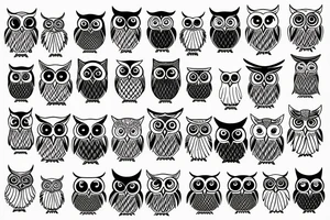 Occult Owl tattoo idea
