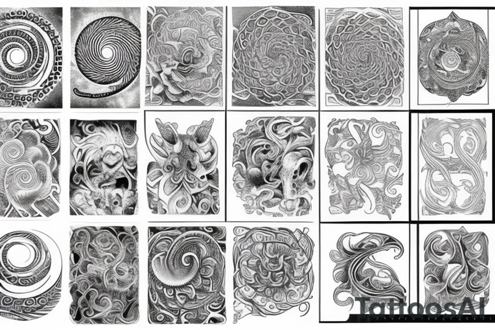 Spiral tattoo idea