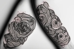 Melted dripping phone tattoo idea